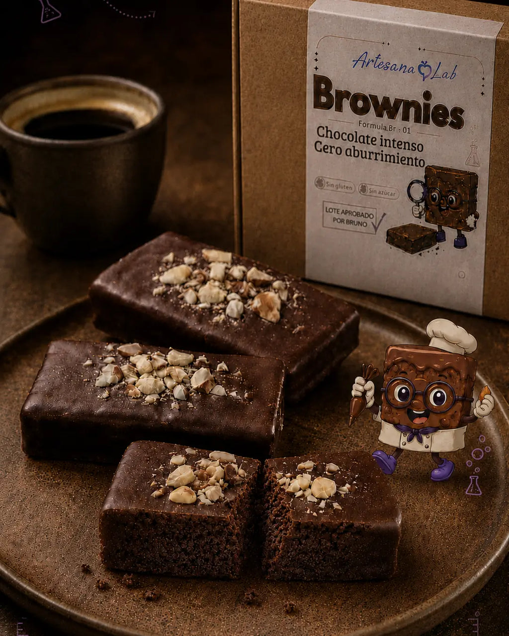 Brownies sin gluten