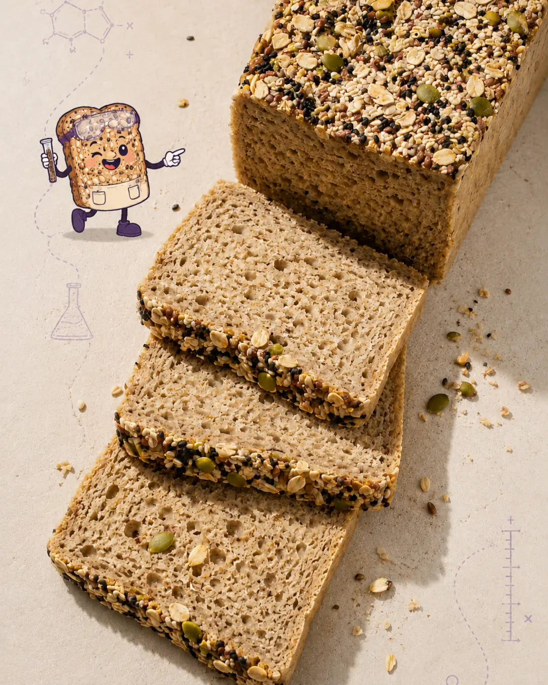 Pan integral 7 granos sin gluten